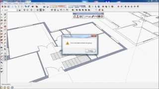 2014 DIBAC FOR SKETCHUP TUTORIAL 007 REGULAR STAIRCASE [upl. by Anitnegra]