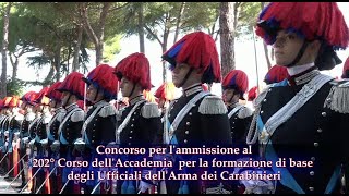 Concorso per il 202° Corso dell’Accademia per la formazione di Ufficiali dell’Arma dei Carabinieri [upl. by Berwick512]