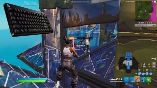 Logitech G Pro Keyboard ⌨️ Blue Switches Sound Test ASMR 🤩 Fortnite 1v1 Realistics Gameplay [upl. by Leonidas]