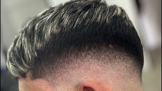 Como hacer un desvanecido medio paso a paso Skin Fade  con tijeras y conexión lateral tendencia [upl. by Radnaskela]