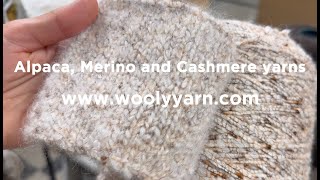 Alpaca Merino and Cashmere yarns [upl. by Avivah]