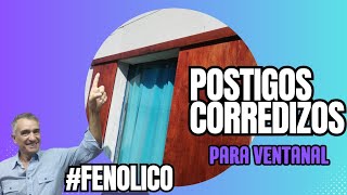 Cómo hacer un postigo corredizo para ventanal CON FENOLICO [upl. by Esyle588]