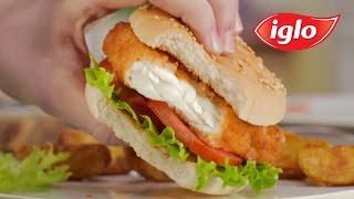 Reclame  Iglo fish filet burger voor de lekkerbek die eens wat anders wil [upl. by Cacia61]