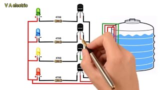 Water level indicator kaise banaye  Water level indicator circuit trending electrical [upl. by Rosenkrantz]