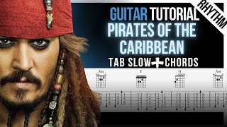 Pirates of the Caribbean Theme  Guitar Tutorial TAB EASY  Chords [upl. by Eilloh]