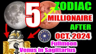 5 Zodiac Signs Poised to Get Rich After the Full Supermoon amp Venus in Sagittarius 🌕✨ [upl. by Eniamrehc]