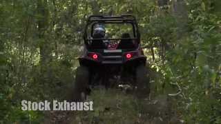 RZR S 800 HMF Swamp Series Exhaust and Fuel Optimizer Test [upl. by Aziza]