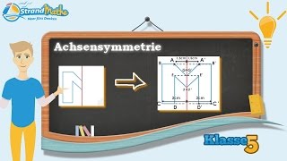 Achsensymmetrie verstehen  Klasse 5 ★ Wissen [upl. by Notyalc287]