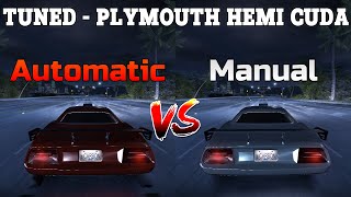 Tuned Plymouth Hemi Cuda  Automatic vs Manual  Need for Speed Carbon [upl. by Onabru]