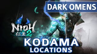 Nioh 2  Dark Omens All Kodama Locations [upl. by Ennayar224]