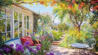 In Monets garden listen to beautiful piano music and pleasant ambient sounds fall asleep peacefully [upl. by Giannini]