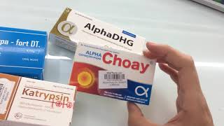 Thuốc Alpha Chymotrypsin Alpha Choay Katrypsin Chymobest  kháng viêm  Thuận Minh Vlogs [upl. by Mathe]