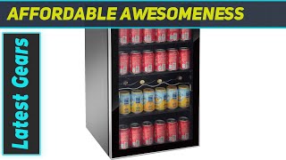 reviewRCA Wine Cooler Fridge Beverage Cooler 110 Can or 36 Bottles  Best Compact Wine and [upl. by Crudden]