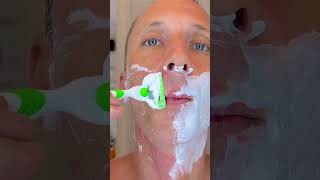 Wet Foam Shave Oneblade VS Gillette blade [upl. by Yssep]