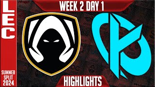 TH vs KC Highlights  LEC W2D1 Summer 2024  Team Heretics vs Karmine Corp Week 2 Day 1 [upl. by Willing836]