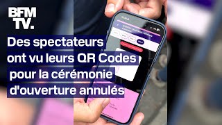 JO 2024 des spectateurs ont vu leurs QR Codes pour la cérémonie douverture annulés [upl. by Karleen]