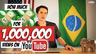 How Much Does YouTube Pay For 1 Million Views [upl. by Aisnetroh]