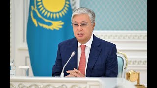 Kazakh President addresses BRICS Summit [upl. by Aneleiram196]