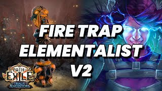 My Favorite League Starter  Fire Trap Elementalist for 322 [upl. by Nerland]