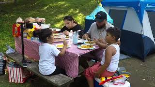 Family camping at Kittatinny PA [upl. by Garnette]