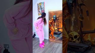 Very Scary Mirror On Halloween 🎃 katebrush shorts viral halloween [upl. by Novel]