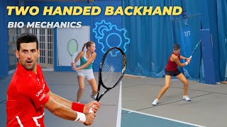 The Biomechanics Of The Two Handed Backhand [upl. by Lenni544]