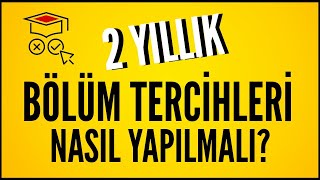 YKS 2 Yıllık Bölüm Tercihleri Nasıl Yapılmalı GriTercih [upl. by Deppy]