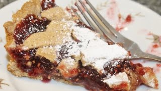 Making A Raspberry Linzer Tart  Recipe [upl. by Leirbaj]