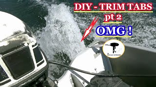 DIY TRIM TABS TWEAKING OMG  THIS OLD OUTBOARD [upl. by Daenis]