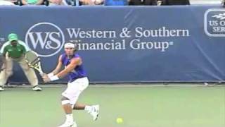 USTA Player Development Footwork on the TwoHanded Backhand Slow Motion Video Analysis [upl. by Adnylam221]