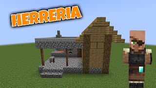 Como HACER la HERRERIA en Minecraft  Tutorial [upl. by Amelina]