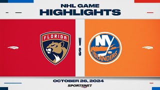 NHL Highlights  Panthers vs Islanders  October 26 2024 [upl. by Lotta]