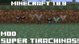 Minecraft 189 MOD SUPER TIRACHINAS Elemental Slingshots Mod Español [upl. by Orna]