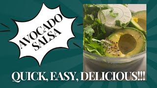 Quick Easy DeliciousAvocado Salsa [upl. by Noved]