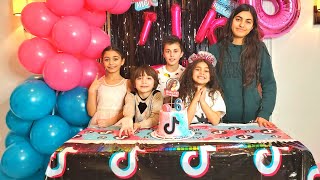 Happy Birthday party and fun games with HZHtube kids fun [upl. by Nhar735]