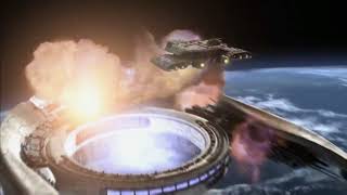 ODYSSEY VS ORI SHIPS after Asgard upgrades Stargate SG1 HD Season 10 Episode 20 Unending [upl. by Nryhtak686]