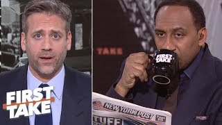 Max still struggling to sell Tom Brady ‘cliff’ theory to Stephen A  First Take [upl. by Archangel338]