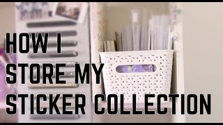 Sticker Storage and Collection  How I Store My Stickers [upl. by Jonis]