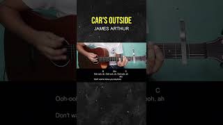 Cars Outside  James Arthur  Guitar Tutorial  Guitar Chords guitar [upl. by Nork]