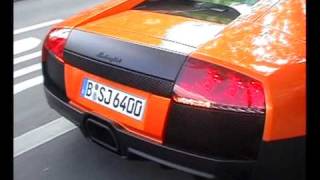 Awesome Orange Lamborghini Murcielago LP640 LP670 SV design Parking and Accelerating [upl. by Olag211]