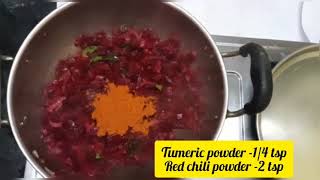 Beetroot gravy  How to make Beetroot gravy Beet root recipe [upl. by Naliorf]