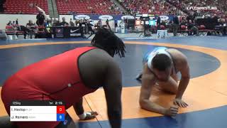 125 Kg Cons 8 1 Imani Heslop Blue Chip Wrestling Club Vs James Romero Adams State Wrestling [upl. by Attenwad]