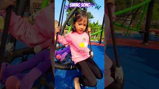 Swing Song 💗 Playground Fun  Lets Play on the Swing with Ara  Nursery Rhymes  Kids Song  shorts [upl. by Margi]