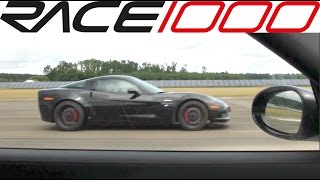 Porsche 911 GT2 RS vs Corvette Z06 60300kmh  ROLL RACE [upl. by Halley]