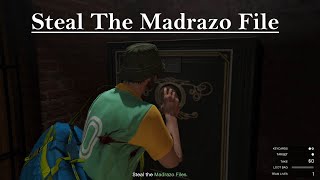 How to get steal the madrazo file safe code GTA 5 ONLINE [upl. by Yerffej472]