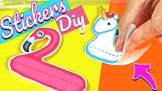 Do your own STICKERS in 5 minutes Easy DIY CRAFTS [upl. by Baxter]