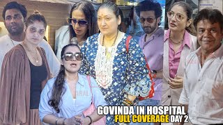 UNCUT  Govinda at Criticare Hospital  Full Coverage  Day 2  Family Interview and Celeb visit [upl. by Annoek]