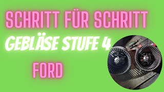 Gebläsemotor Vorwiderstand wechseln Schritt für Schritt Ford Focus 1998 bis 2004 [upl. by Sigismund]