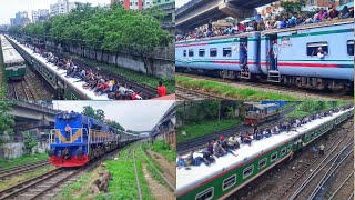 Most overcrowded train during Eid al adha festival in Bangladesh  Bangladesh railway eiduladha [upl. by Mendive488]