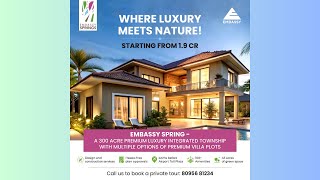 🏡 Luxury Redefined at Embassy Spring – Starting from ₹19 Cr [upl. by Dyob]